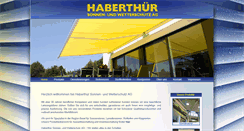 Desktop Screenshot of haberthuer-ag.ch